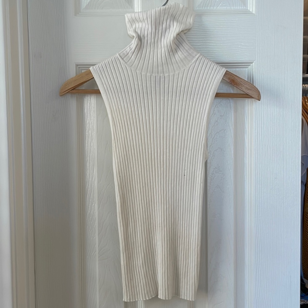 COPY - Ribbed Strechy Turtleneck Tank - Express size XS